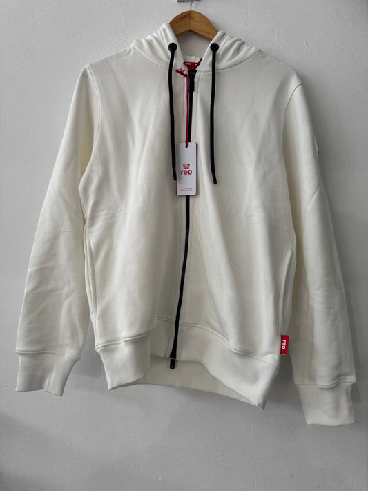 Felpa zip uomo Red