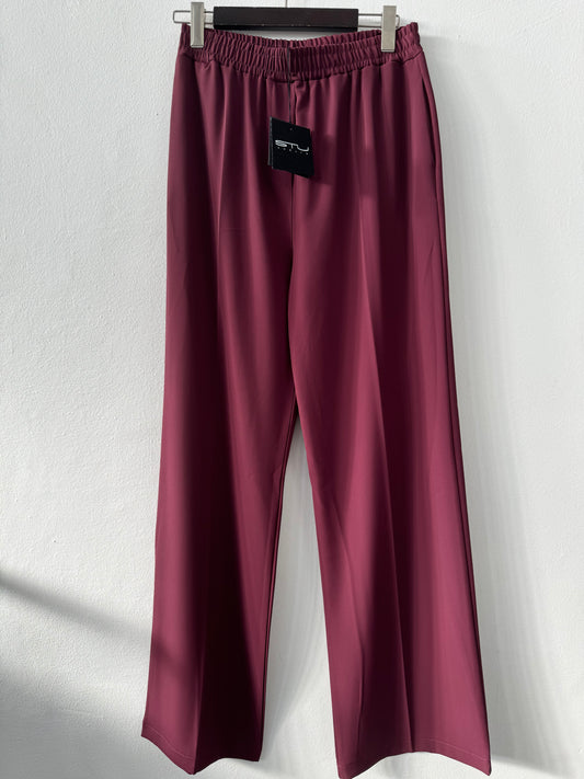 Pantalone prugna Donna Stu